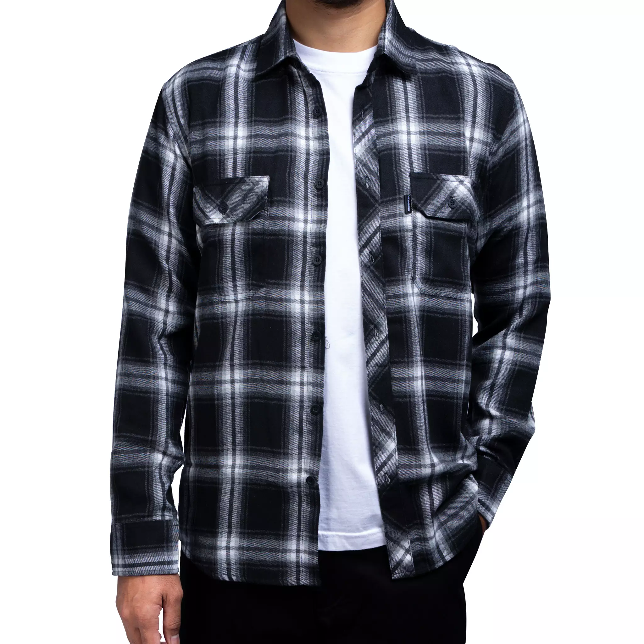 Gloaming Kemeja Flanel Veterano Unisex Panjang Delecta