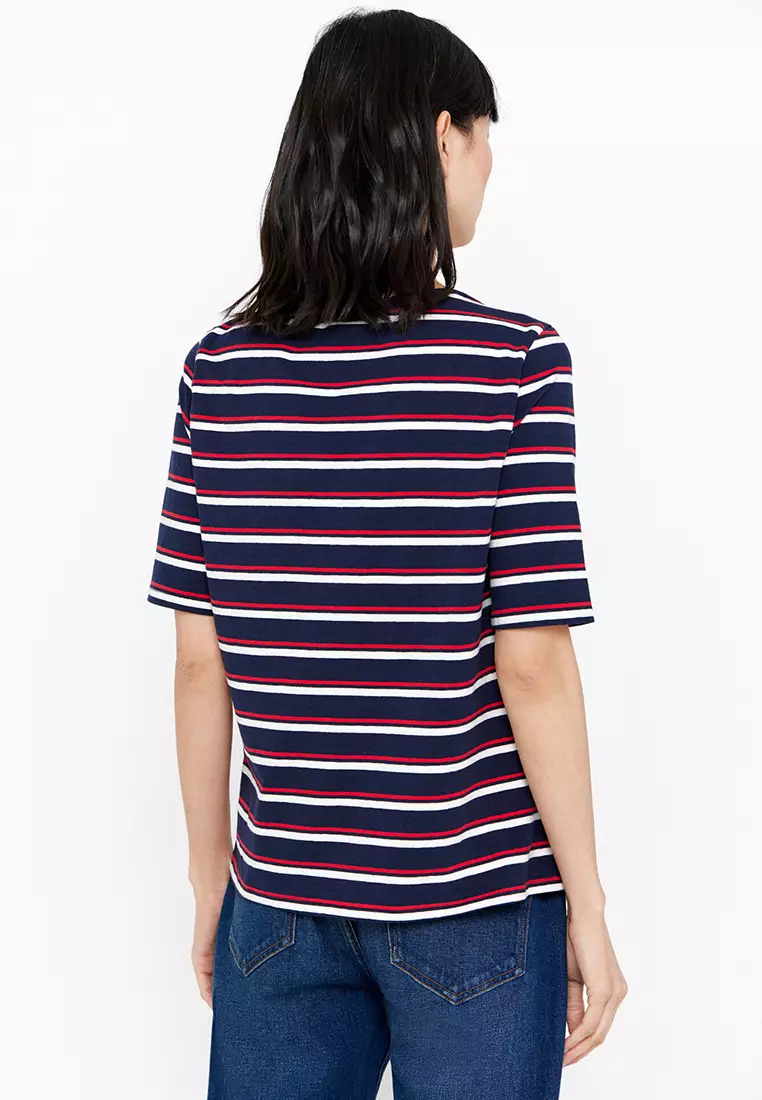 Basic Boat Neckline T-Shirt