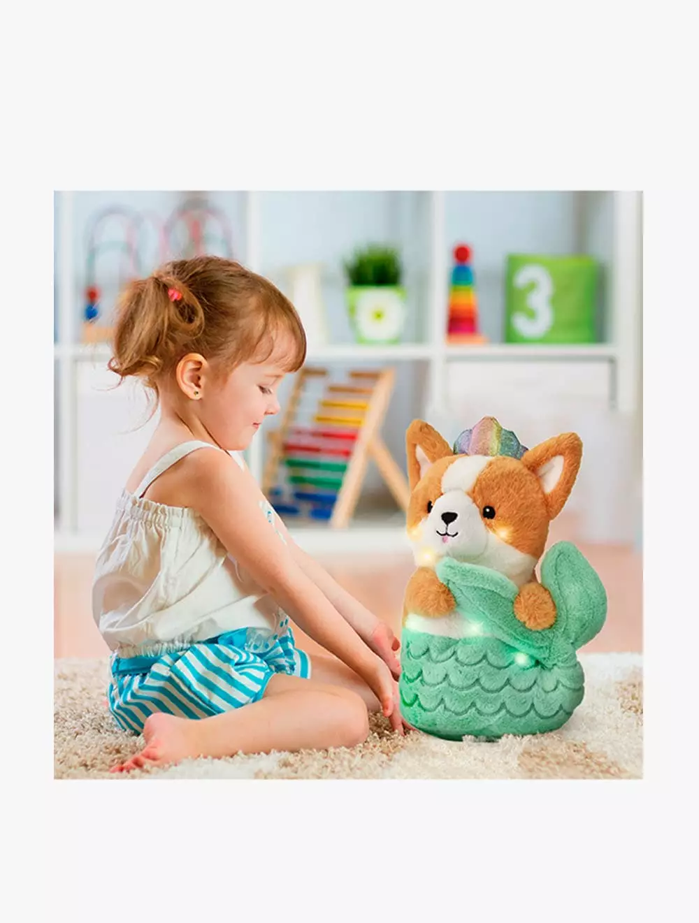 FAO Schwarz Plush LED with Sound Magical Corgi 12inch - FSZ1101021530