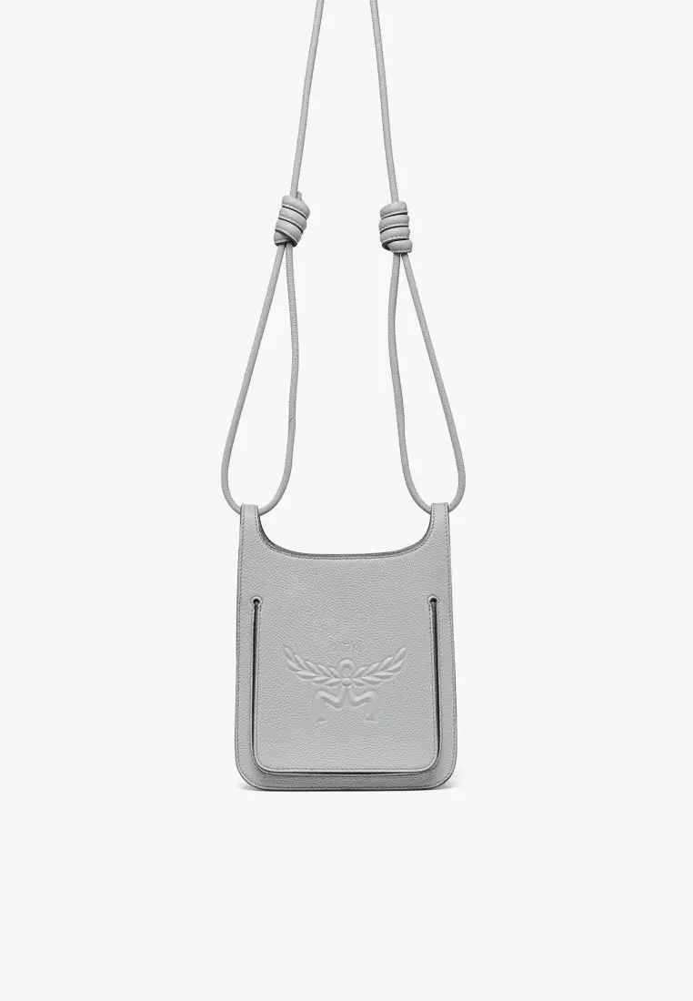Buy MCM Himmel Hobo in Embossed Logo Leather 2025 Online