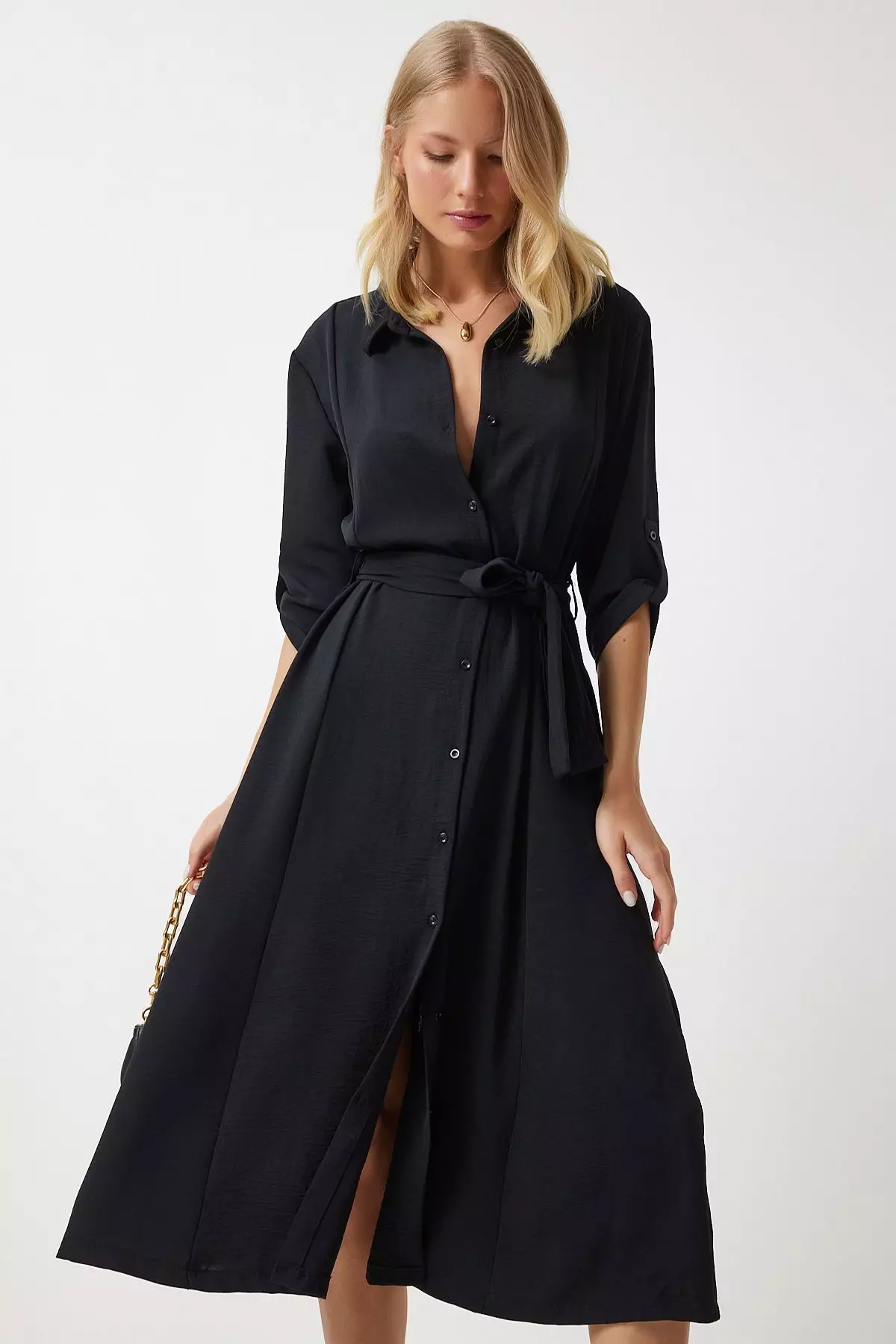 Tie Waist Midi Dress