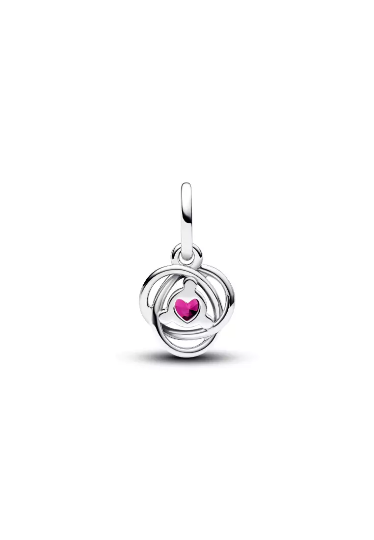 Pink Eternity Circle Dangle Charm