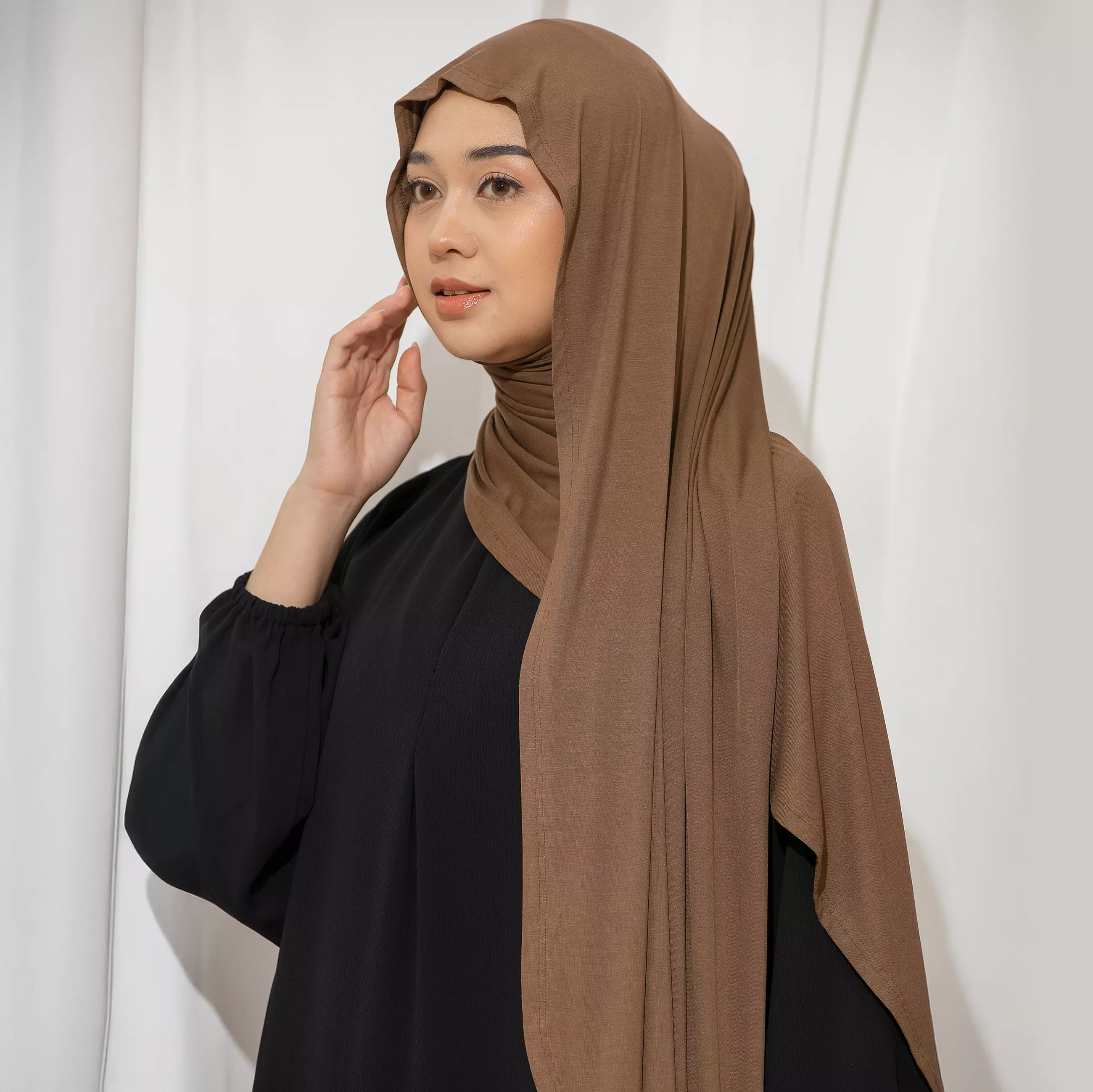 Ten Shawl Olive Sheen (Tencel Curved Pashmina Special Anniversary Collections)