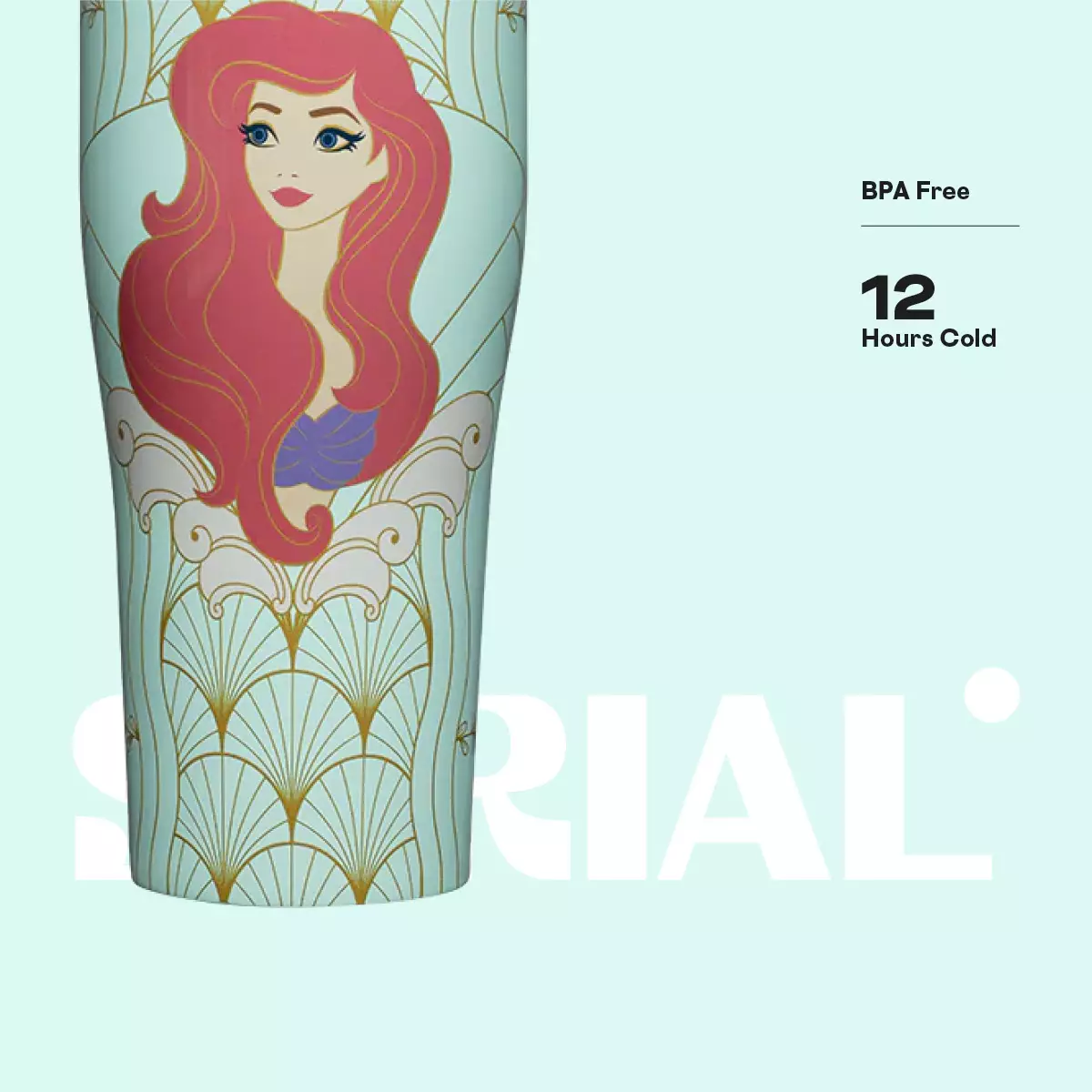 CORKCICLE Go Cup XL 30oz - Disney Princess Ariel
