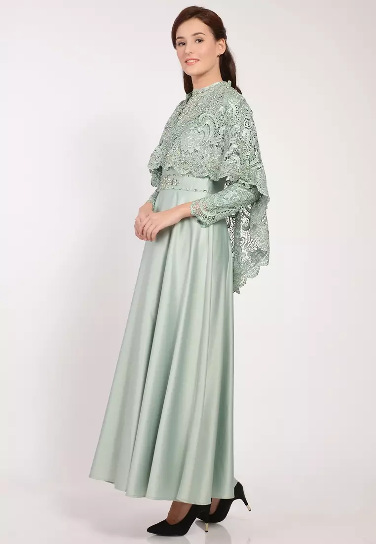 Bibiq Gamis Brokat Satin