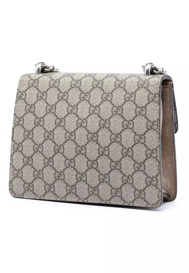 Pre-Loved Gucci Small Gg Supreme Dionysus Crossbody