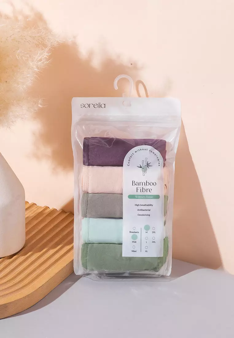 Panty Pack Natural Bamboo Fibre Midi S25-73019MX5