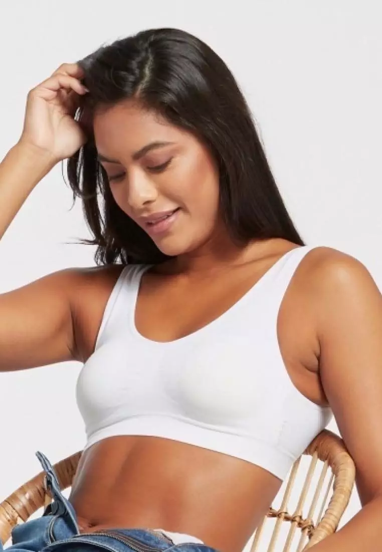 Women's White Sports Bra - Stay Supported and Stylish