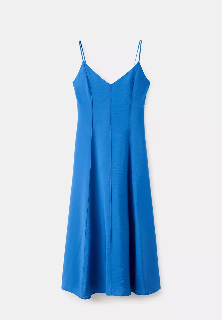 Buy Mango Midi Dress With Stitch Detailing 2026 Online | ZALORA