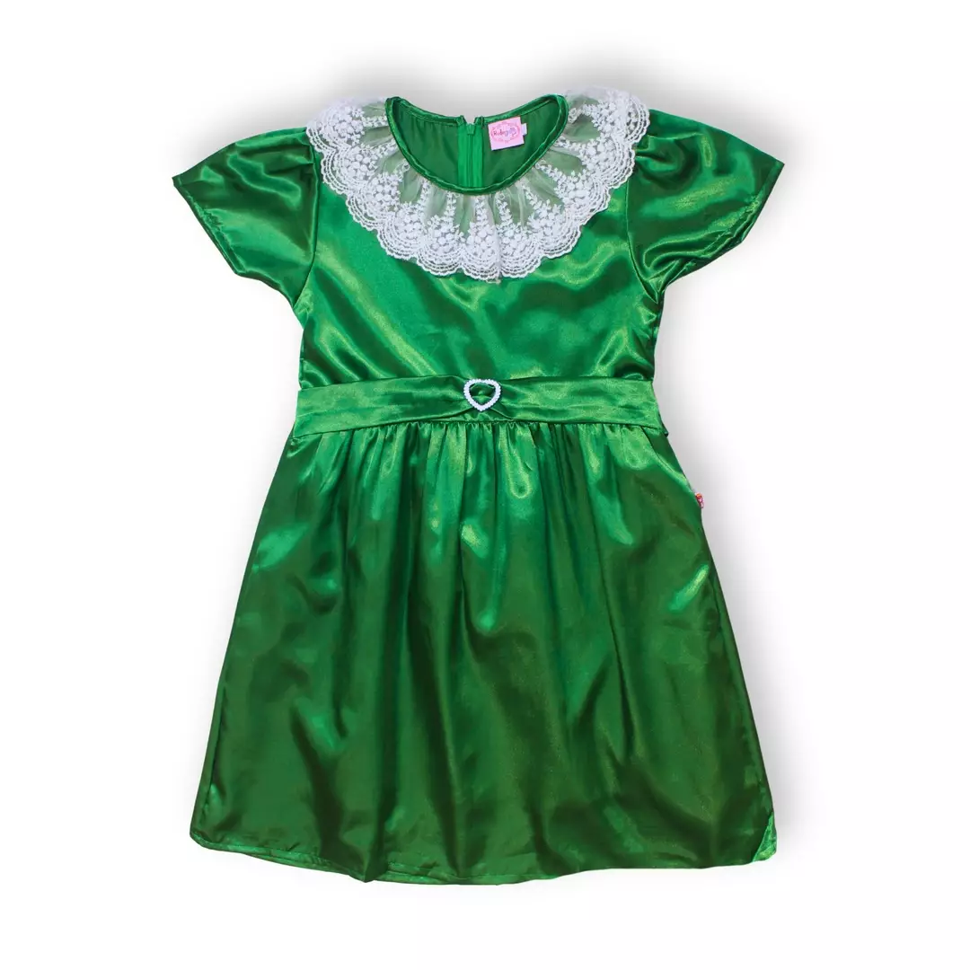 Dress Anak Perempuan Hijau/ Girls Dress Green/ RJG Cherry Belle