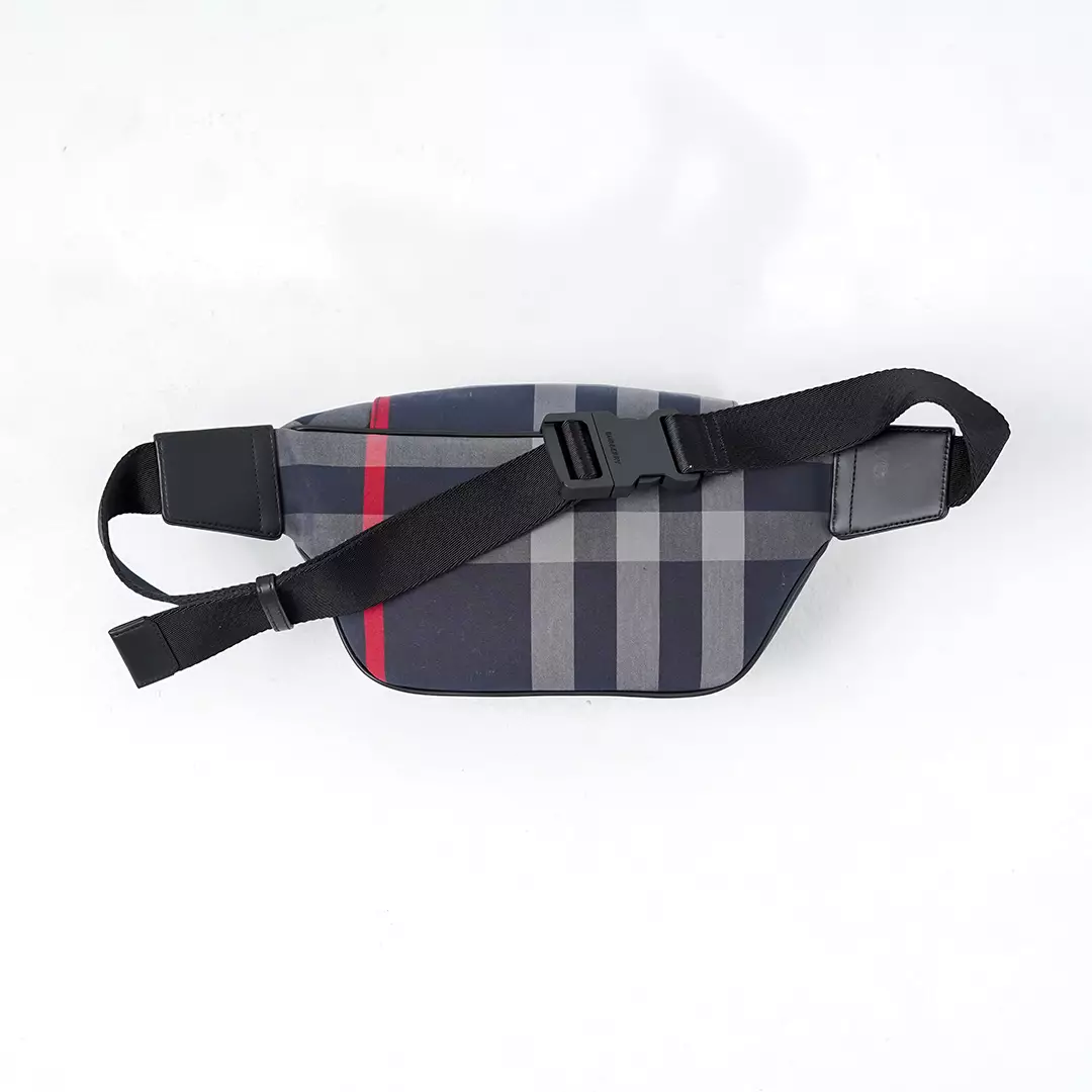 Tas BURBERRY CHECK NAVY SS24 WAIST BAG 100% ORIGINAL