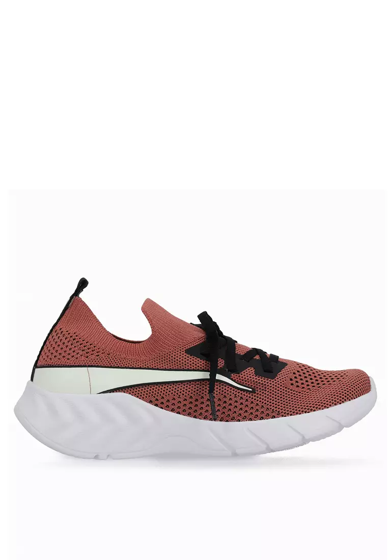 Piccadilly Piccadilly Salmon Pink Flyknit Sneakers for Women 2024