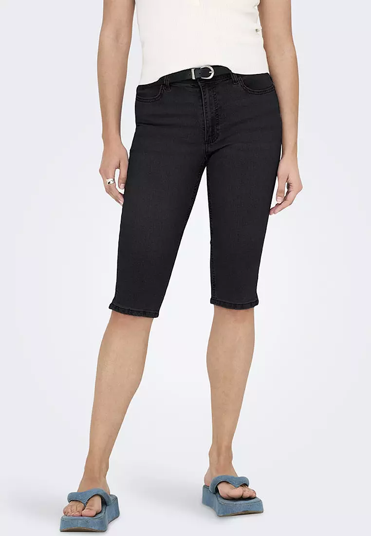Capri Denim Shorts