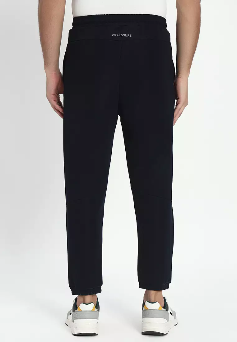 Men's Graphic Training/Gym Navy Jogger Pants
