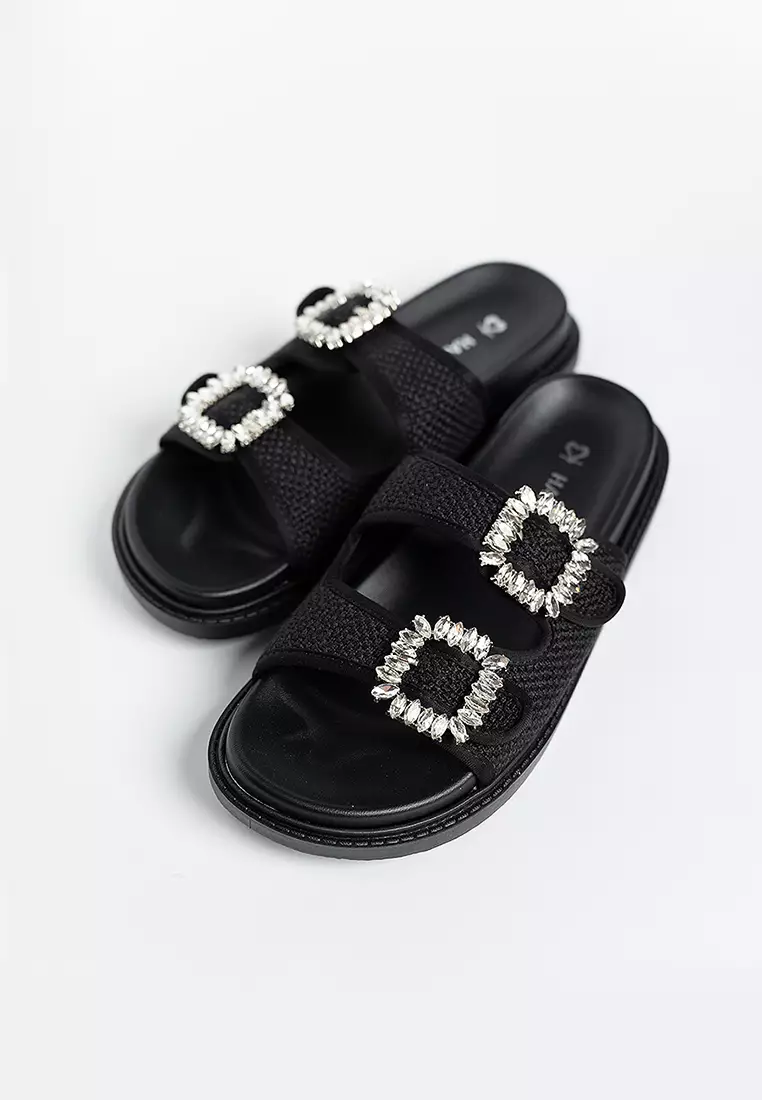 Chestee Jute Rhinestone Sandals