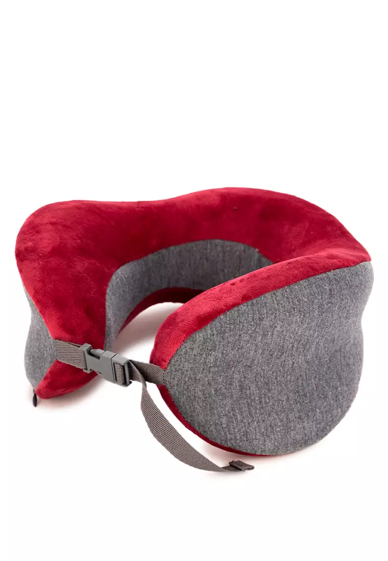 Full Comfort Travel Neck Pillow Red