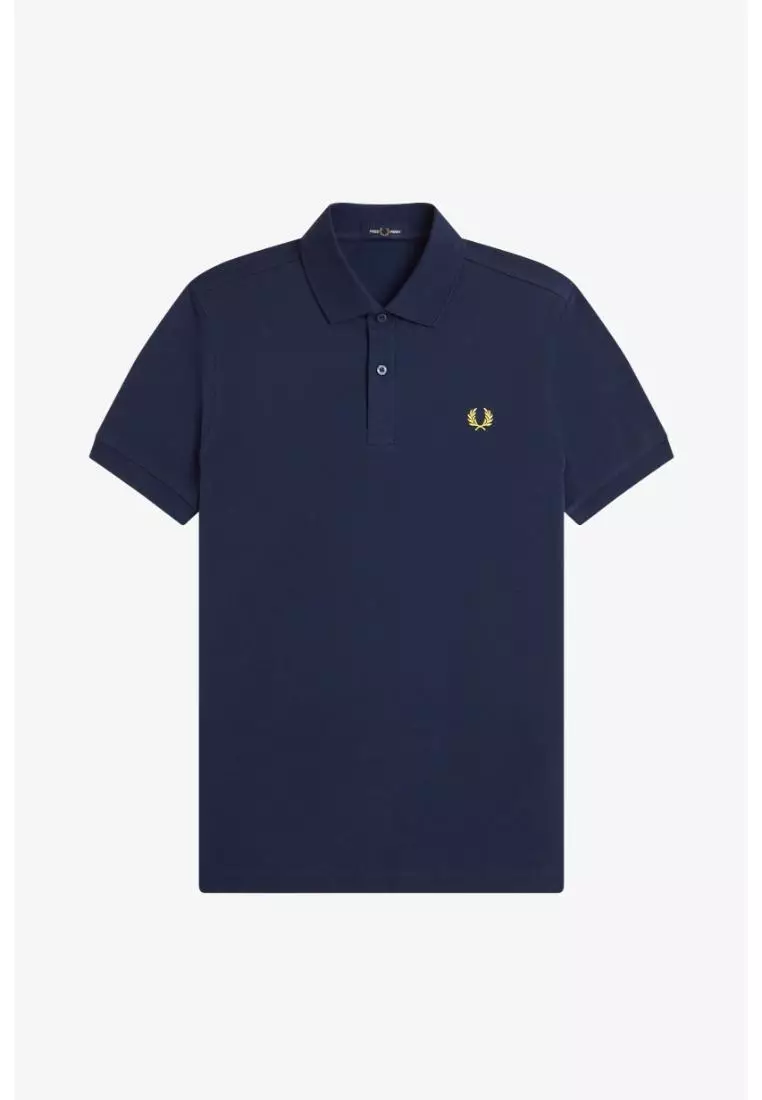 Fred Perry M6000 The Fred Perry Shirt (Tennis Blue / Lemon Barley)