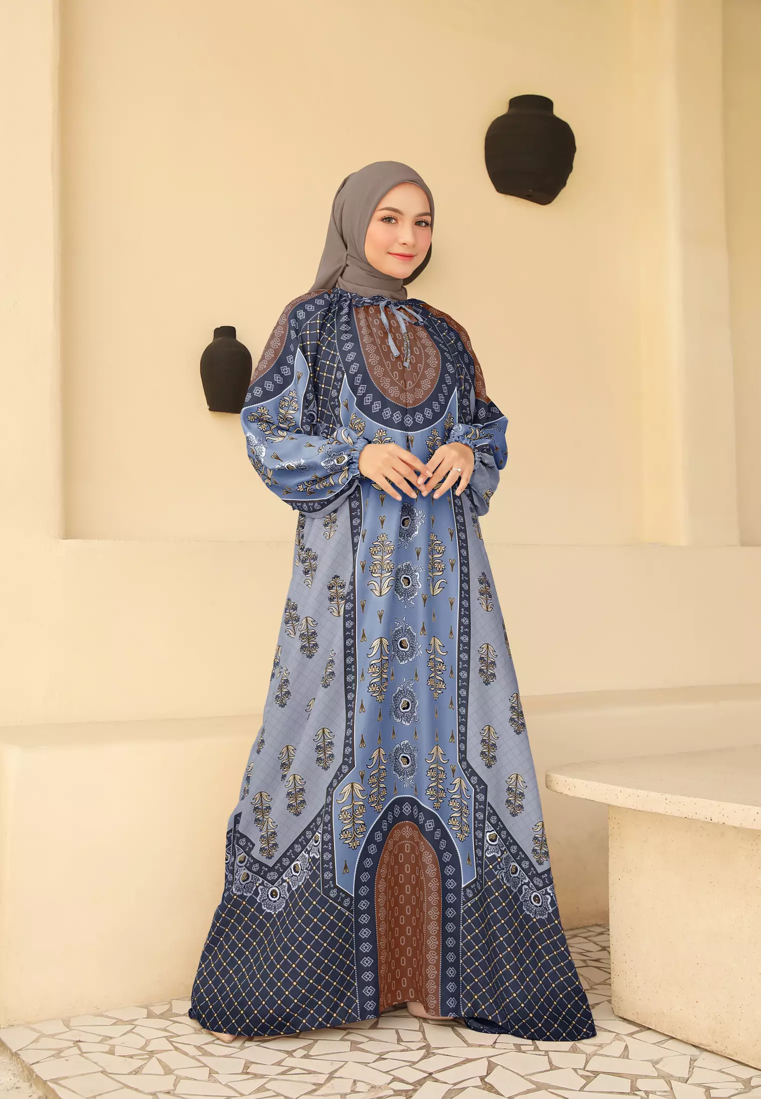 Zalora long sale dress muslimah