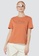 GIORDANO orange Women's Cotton Jersey Boyfriend Printed Tee 05392202 7231EAAA3D17A3GS_1