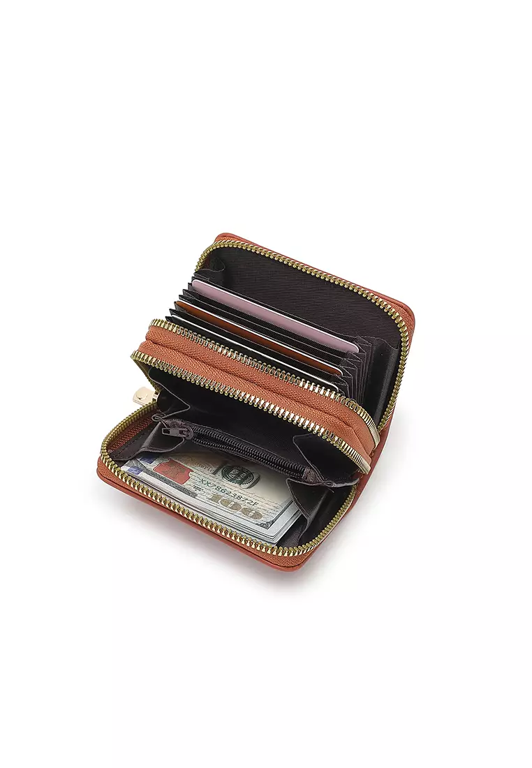 Women's Short Wallet / Purse - Brown