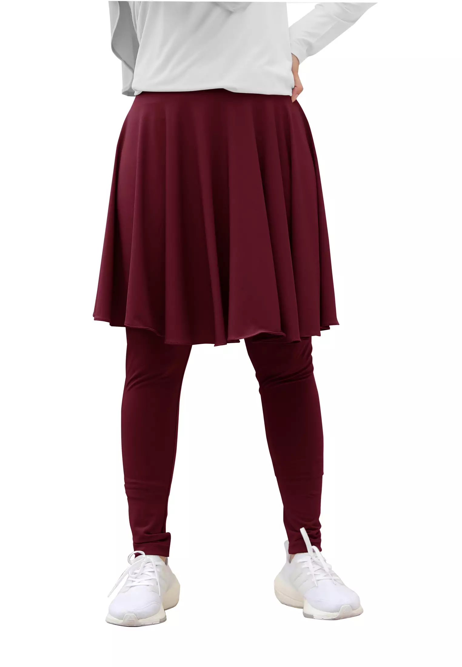 Zelena - Chahra Leggings Skirt | Celana Olahraga Legging Rok Wanita - L