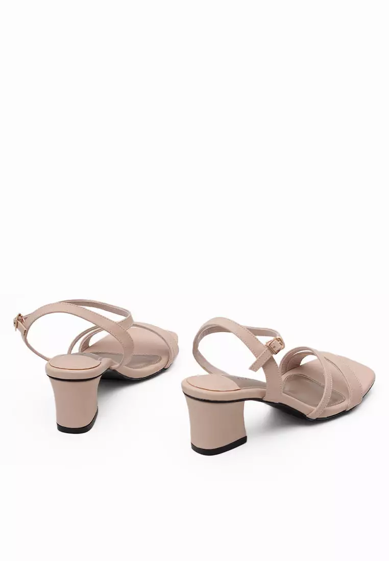 VIVI NICI - Gabriella Sepatu Sandal Wanita Hak 5 cm Ivory