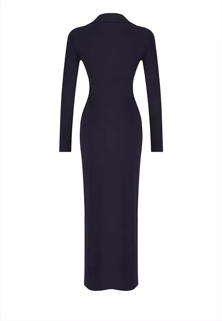 Polo Buttoned Maxi Shirt Dress