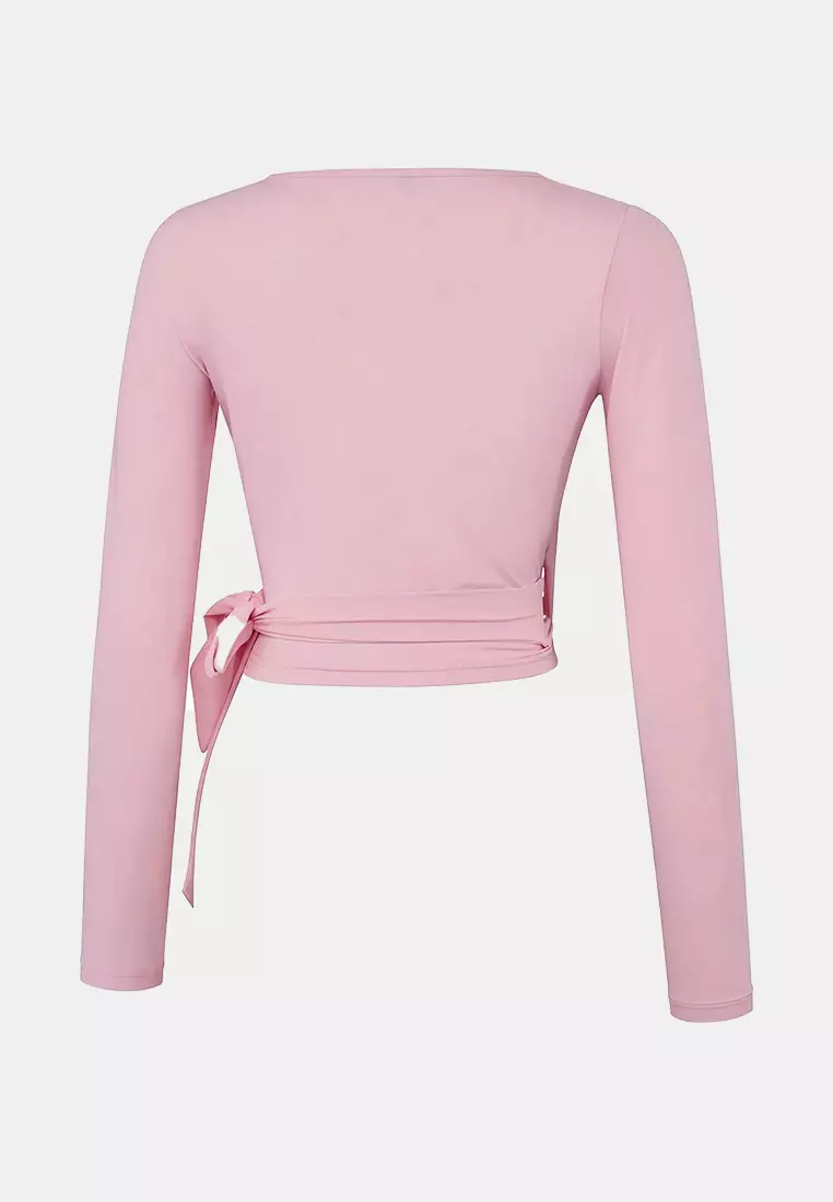 Wrap Crop Sports Top