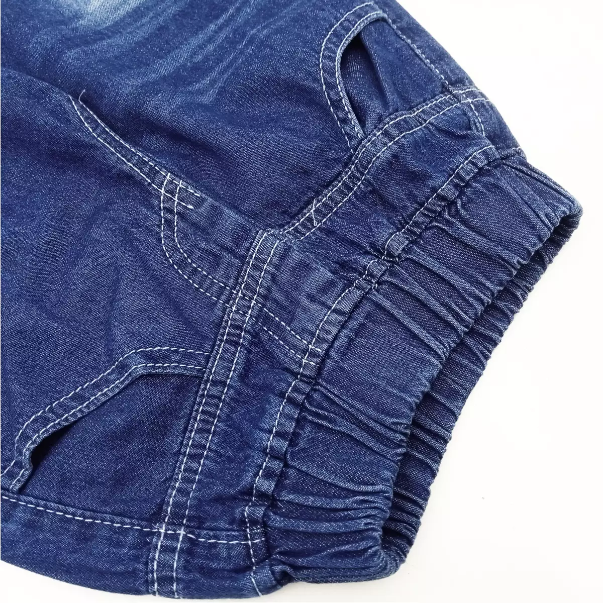 Wakakids Celana Pendek Jeans Anak Laki Laki Usia 6 Bulan Hingga 5 Tahun Kids Denim Short Motif Only New York J043