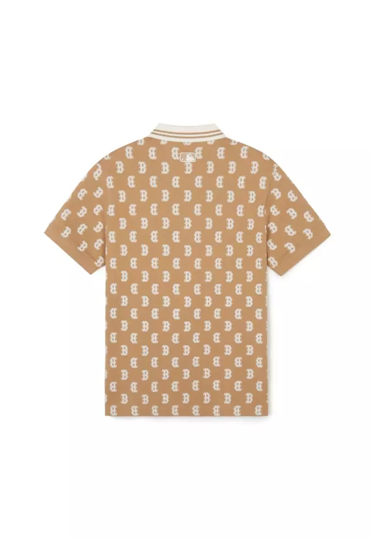 CLASSIC MONOGRAM ALL OVER POLO T-SHIRTS BOSTON RED SOX