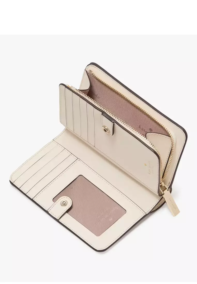 Buy Kate Spade Lena Colorblock Medium Compact Bifold Wallet 2025