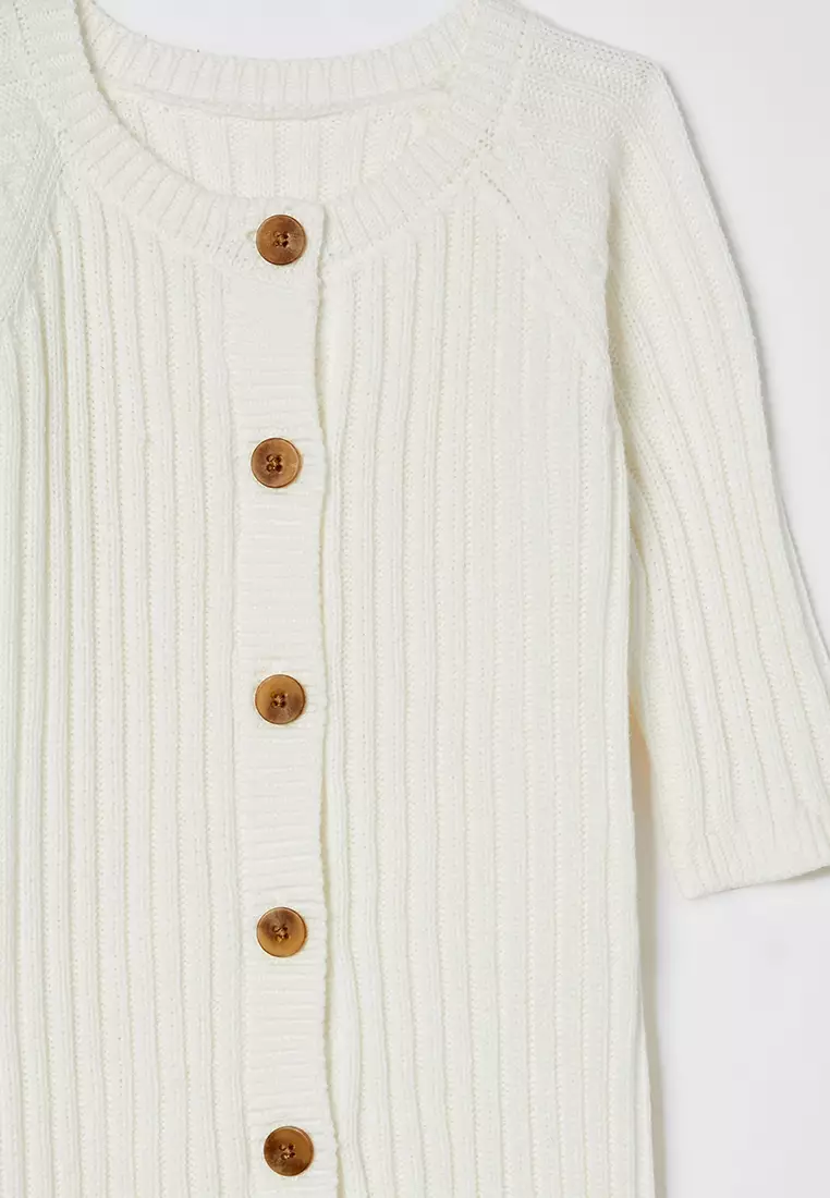 Organic Knit Long Sleeves Romper