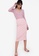 ZALORA BASICS pink Midi Ribbed High Waist Skirt C9977AAD5C1A77GS_4