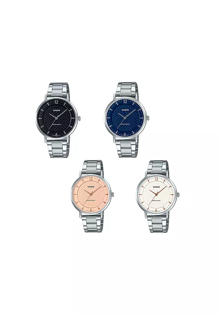 LTP-VT04D-1A Women Analog Watch Silver Stainless Steel Strap