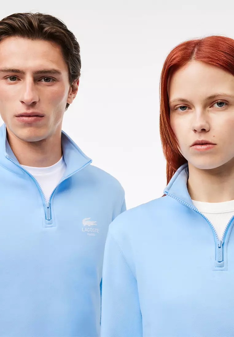 High Neck Zipped Sweatshirt