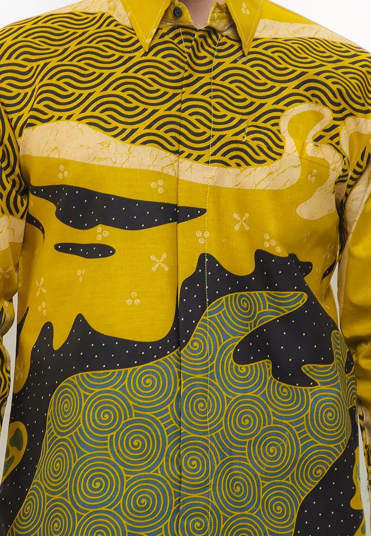 BATIK TALENTA EXCLUSIVE Lengan PANJANG GRILL YELLOW