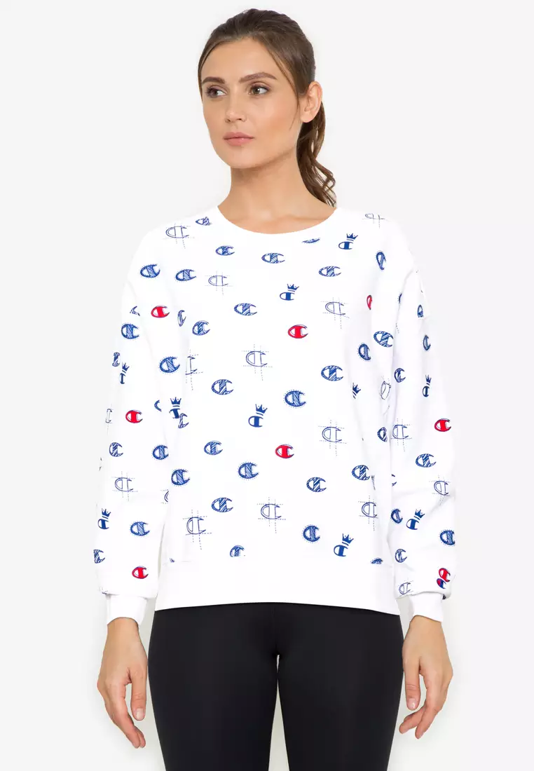 Champion sweater with champion all over it outlet español