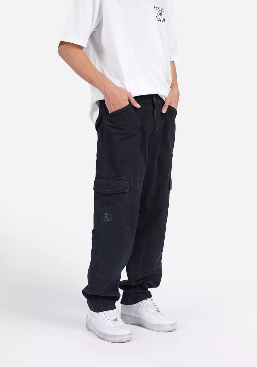 Celana Panjang Cargo Pria Regular Jod Dark Grey