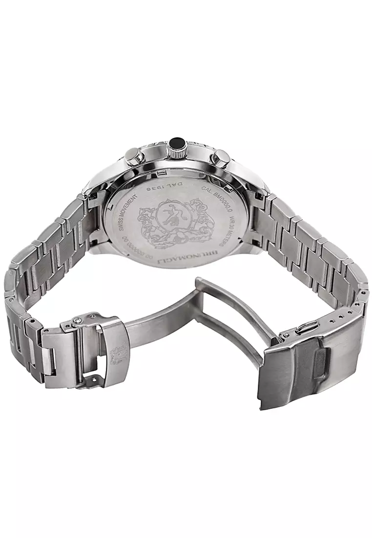 Bruno Magli Marco 14.181081.SLB Jam Tangan Swiss Quartz Analog