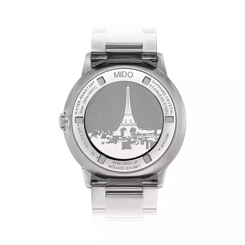 Jam Tangan Pria MIDO Commander M021.431.11.061.02 20th Anniversary Chronometer Stainless Steel Strap LIMITED EDITION