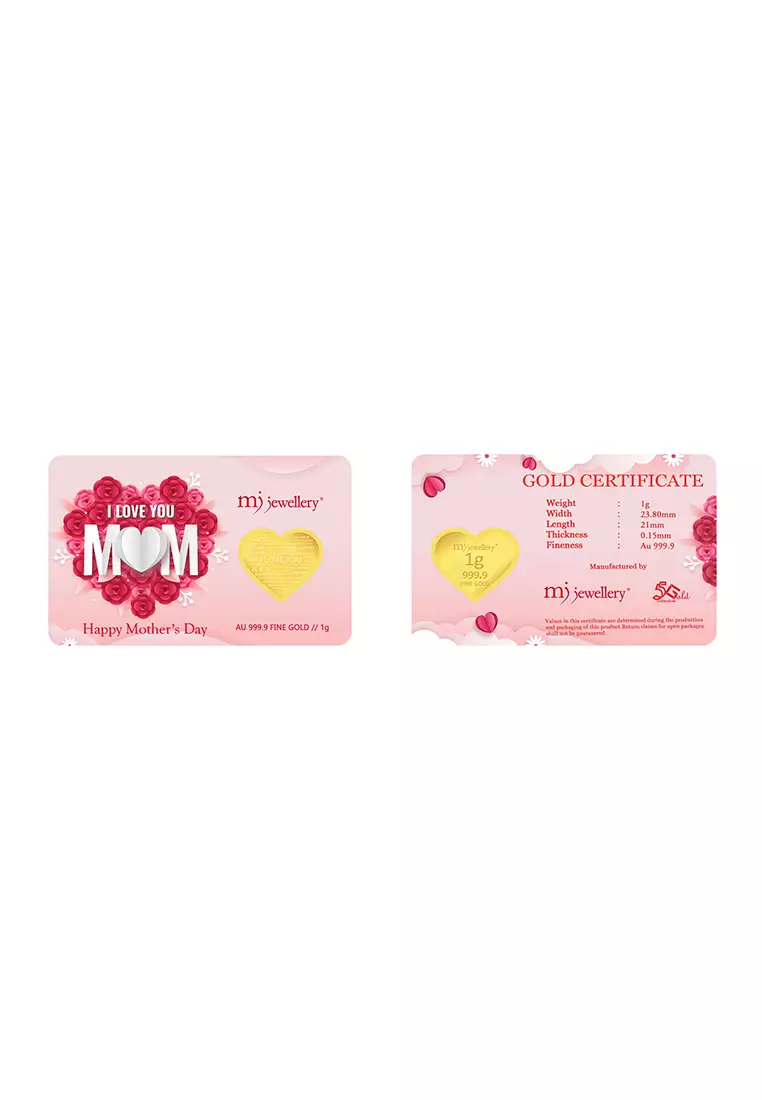 5G系列 999.9/24K足金 母親節卡片 (1克)