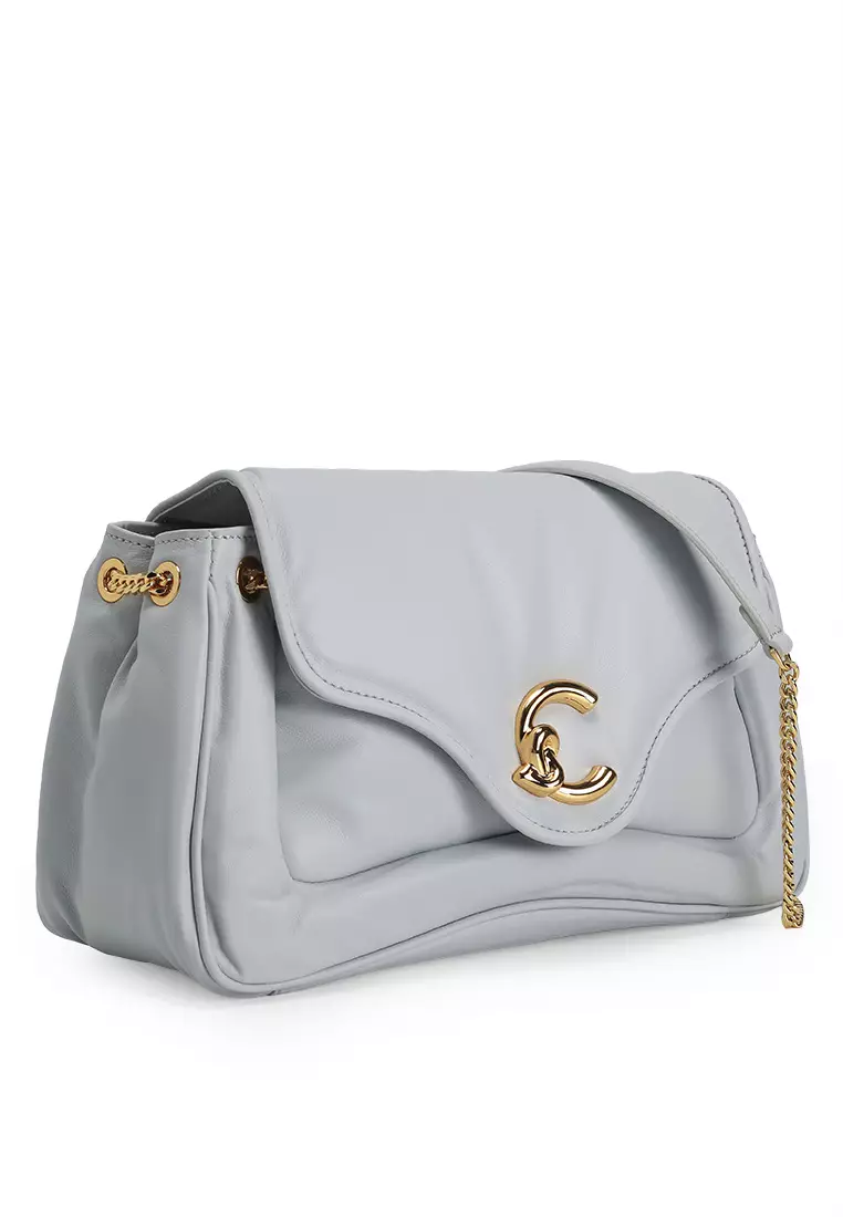 C-Me Fluffy Smooth Medium Shoulder Bag