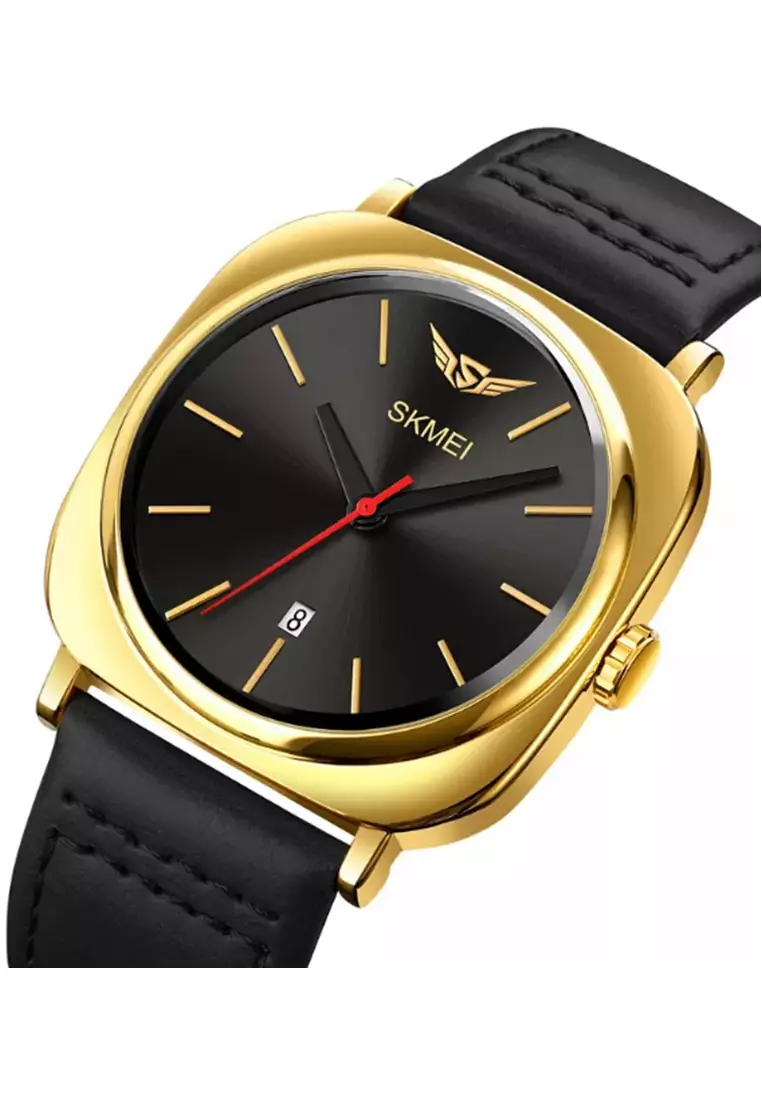 Jam Tangan Analog Pria Waterproof Strap Tali Material Leather IR37 ORIGINAL