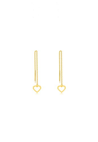 MJ Jewellery gold MJ Jewellery 5G Gold Collection Love Chain Drop Earrings S15, 916 Gold 5EACFAC9D65C87GS_1