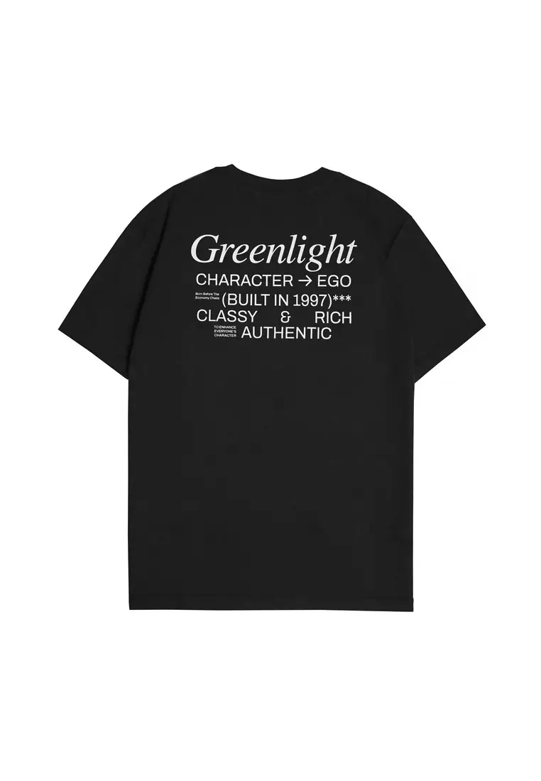 Greenlight Men's T-Shirt Short Sleeve Regular Fit Cotton Logo Script Anda OL-C361124