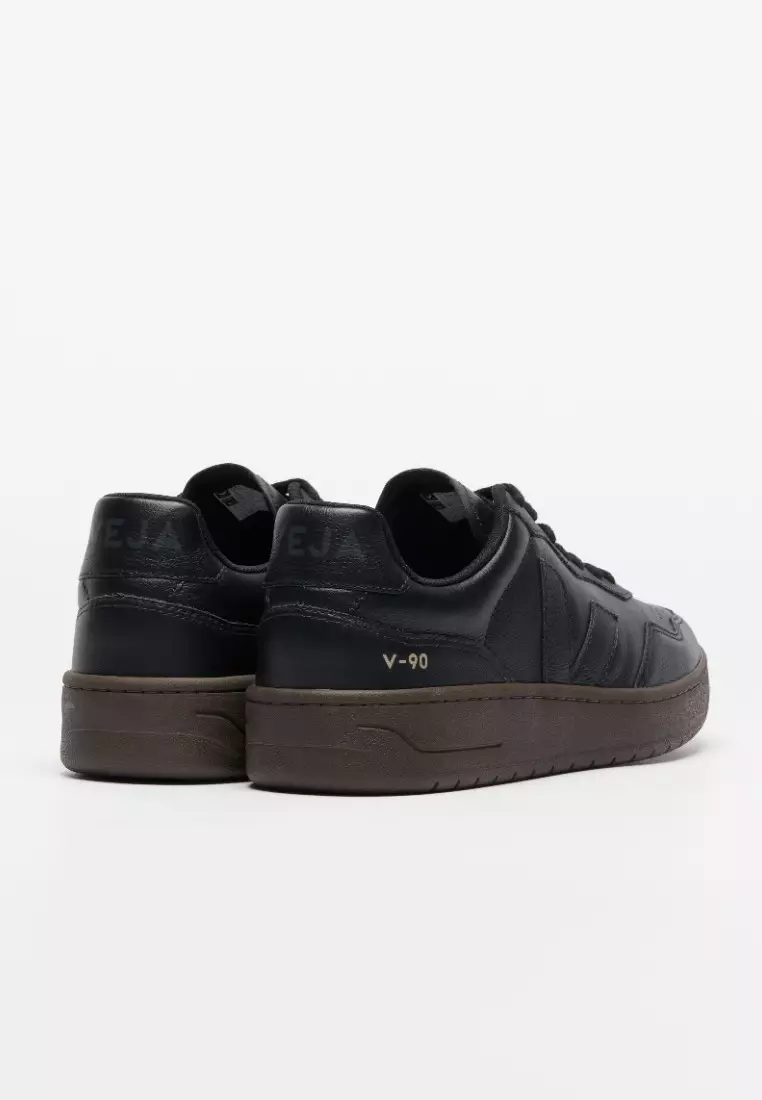 V-90 Leather Full Black Eagle Sneakers