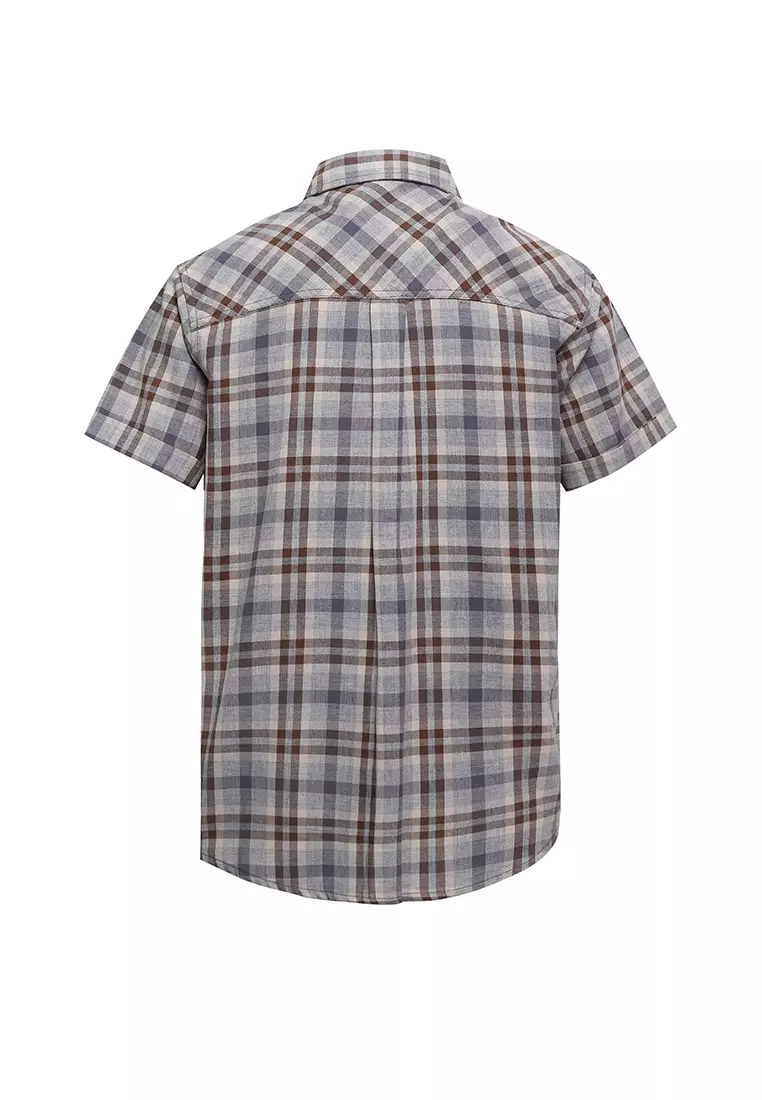 Pito Dito Boy Haberli Kemeja Pendek Anak Coklat