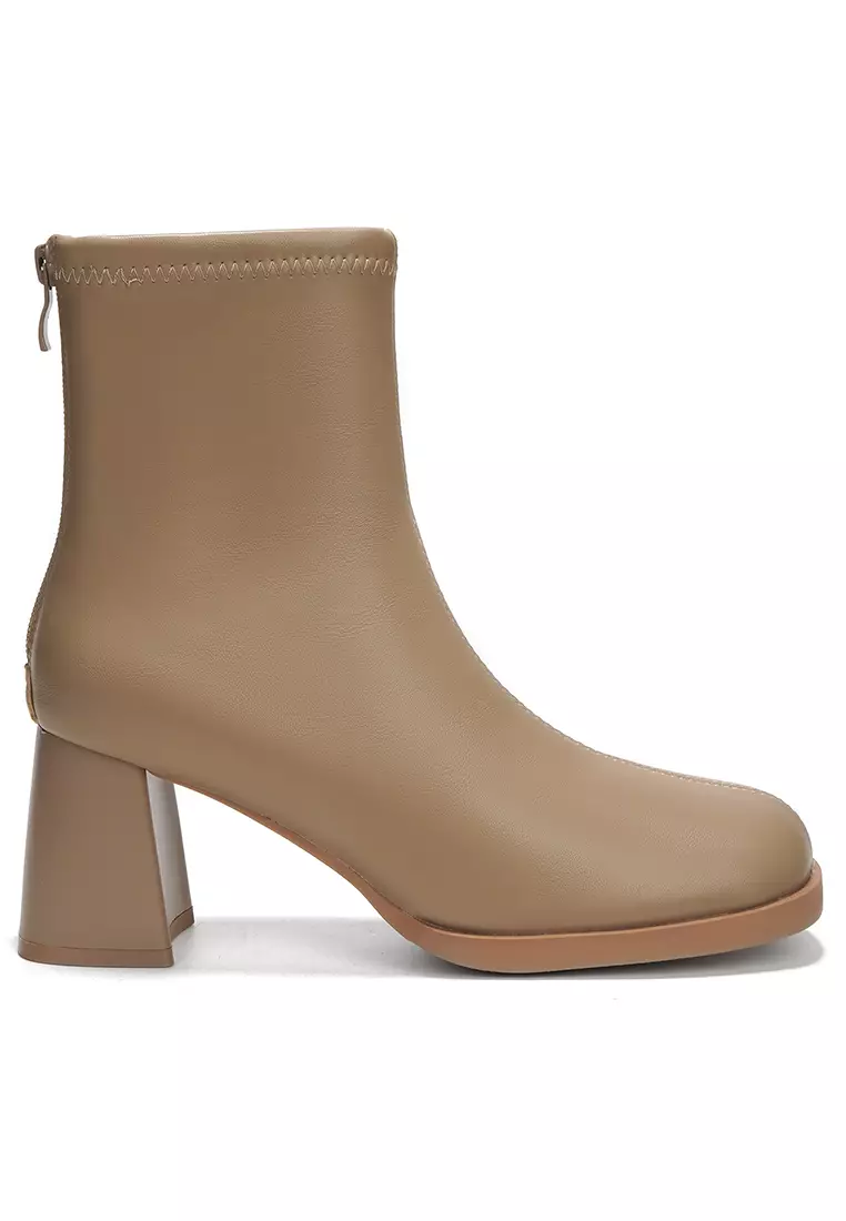 Discount on Twenty Eight Shoes  shoes - SKU: 7CM Square Toe Zipper Ankle Boots BY8365-1
