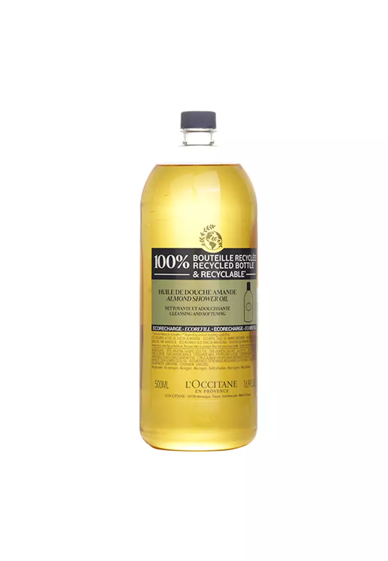 L'OCCITANE - Almond Cleansing & Softening Shower Oil (Eco-Refill) 500ml/16.9oz