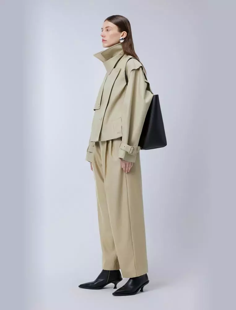 Wool Loose Fit Long Pants